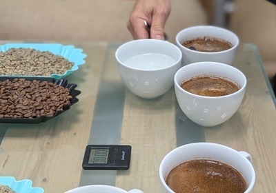 das Kaffeeverkosten