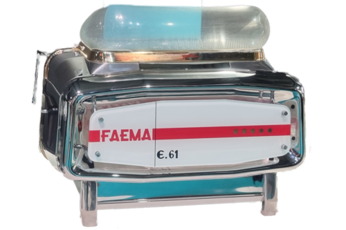 Rückansicht einer FAEMA Legend E61 