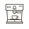 Simple set of Coffee related vector line icons. Collection coffee icons in thin line style. Cafe vector icons. Vector illustration