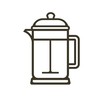 Simple set of Coffee related vector line icons. Collection coffee icons in thin line style. Cafe vector icons. Vector illustration